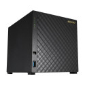 Asus Asustor Tower NAS AS1004T v2 up to 4 HDD, Marvell, ARMADA-385, Processor frequency 1.6 GHz, 0.5