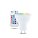 LED Bulb GU10 RGB + White 5W + RC Forever Light