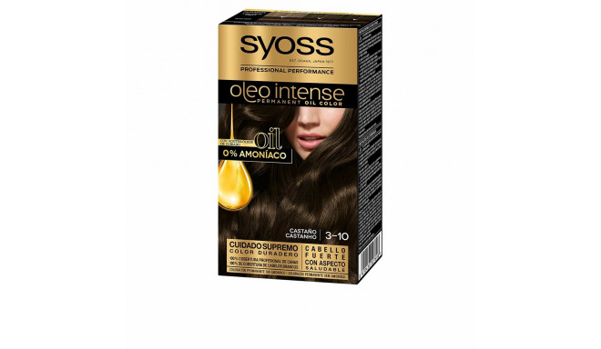 SYOSS OLEO INTENSE tinte sin amoniaco #3.10-castaño 5 pz