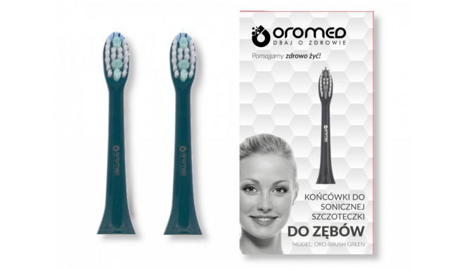 Sonic toothbrush tip ORO-BRUSH GREEN