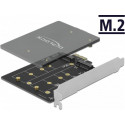 DeLOCK PCI Express x1 card to 2 x internal M.2 Key B, adapter