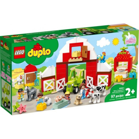 LEGO DUPLO toy blocks Barn Tractor and Animal Care (10952)