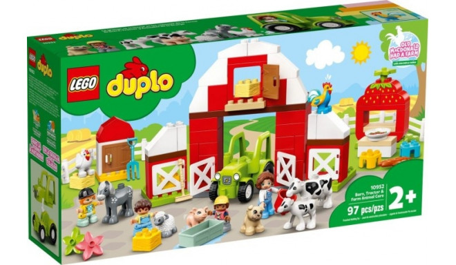 LEGO DUPLO toy blocks Barn Tractor and Animal Care (10952)