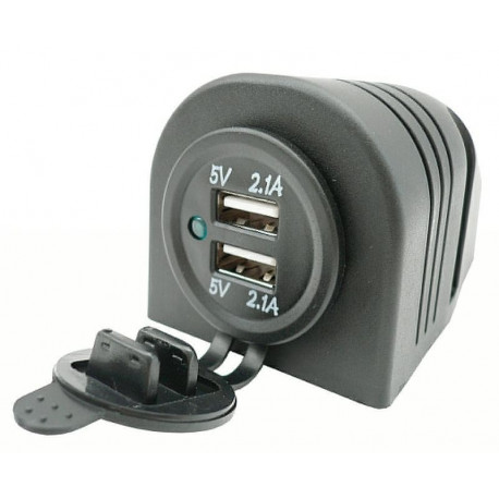 Duubel USB pesa laadija 12/24V 4,2A