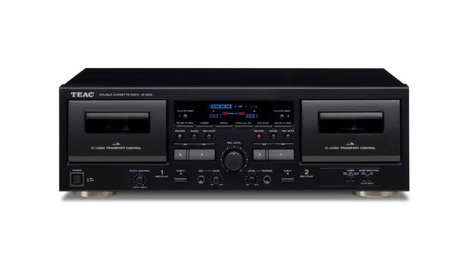 TEAC W-1200 Cassette deck 2 deck(s) Black