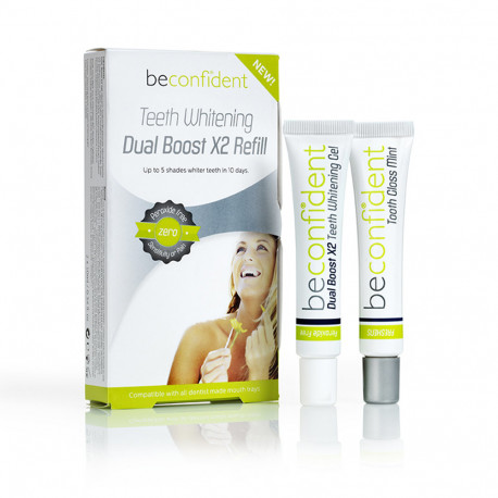 BECONFIDENT TEETH WHITENING dual boost X2 refill