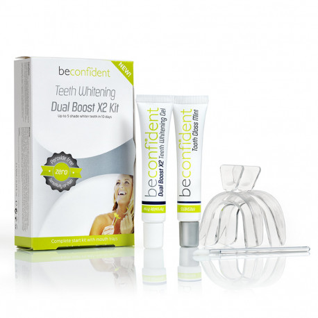 BECONFIDENT TEETH WHITENING dual boost 2 x 10 ml kit