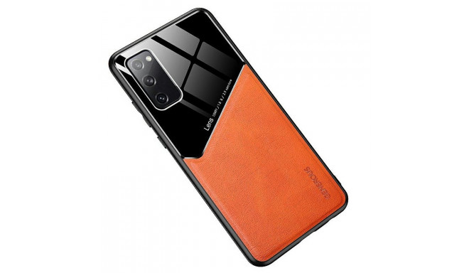 Mocco Lens Leather Back Case for Apple Iphone 12 Mini Orange