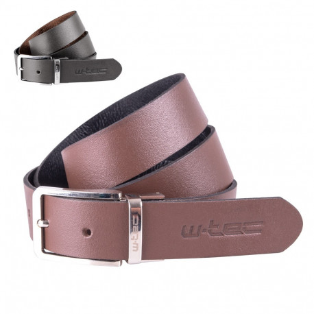 Leather Belt W-TEC Machoo Brown/Black