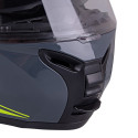Flip-Up Motorcycle Helmet W-TEC FS-907 Grey-Fluorescent Yellow XXL (63-64)