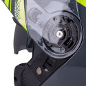 Flip-Up Motorcycle Helmet W-TEC FS-907 Grey-Fluorescent Yellow XXL (63-64)