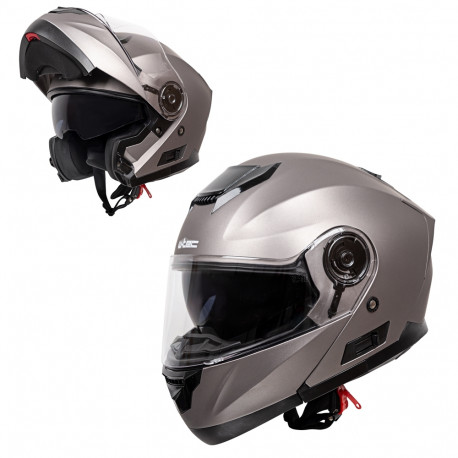 Flip-Up Motorcycle Helmet W-TEC Lanxamo Titan Grey XXL (63-64)