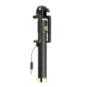 Blun Selfie Stick with Remote Button and 3.5 mm Cable Black