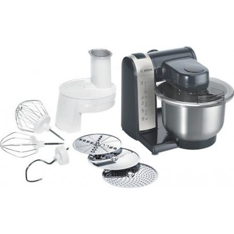 Bosch MUM48A1 food processor 600 W 3.9 L Anthracite, Silver
