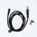 Maxlife kaabel USB - Lightning/USB-C/microUSB Magnetic, must (MXUC-03)