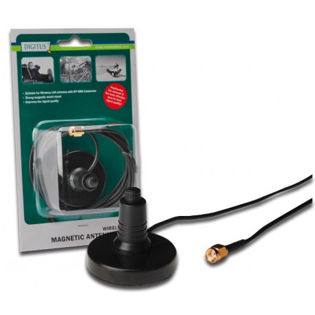 DIGITUS Coax Cable with Magnet mount feet for WLAN Antenna