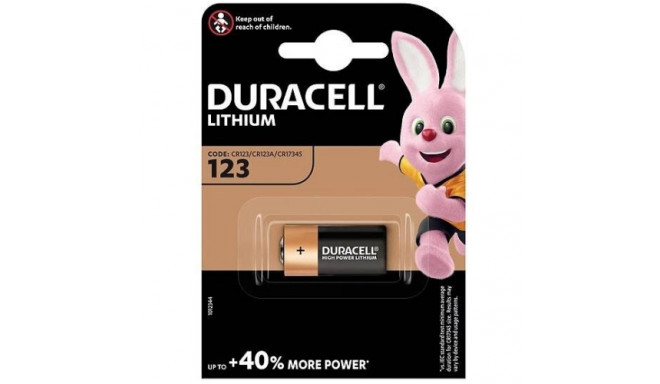 Duracell DL 123 (CR123) Блистерная упаковка 1шт.