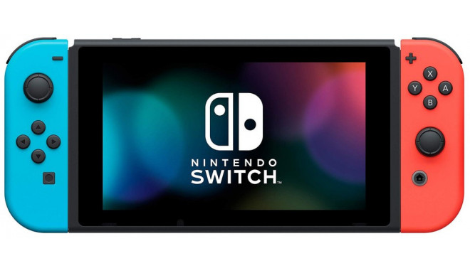 Nintendo Switch V2 (2019), neon red/neon blue