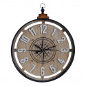 Wall Clock DKD Home Decor Compass Metal MDF Wood (60 x 6 x 73 cm)