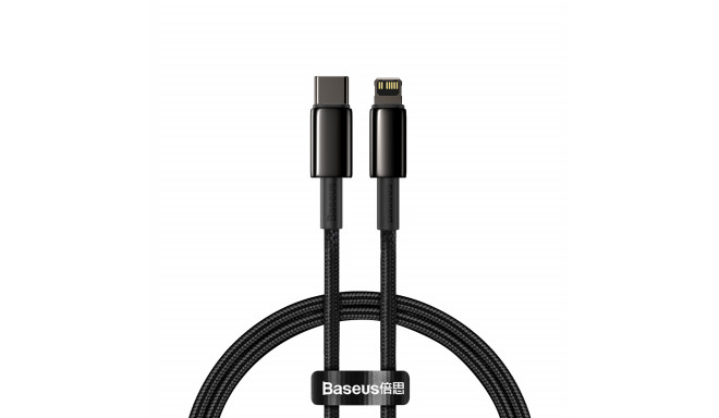 Baseus cable Tungsten PD USB-C - Lightning 1,0 m black 20W