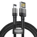 Baseus cable Cafule USB - Lightning 1,0 m 2,4A gray-black double side