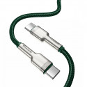 Baseus cable Cafule Metal USB-C - USB-C 100W 2,0 m green