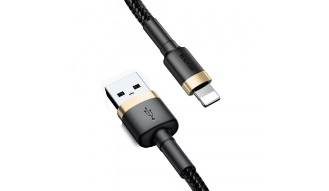 Baseus cable Cafule USB - Lightning 1,0 m 2,4A gold-black