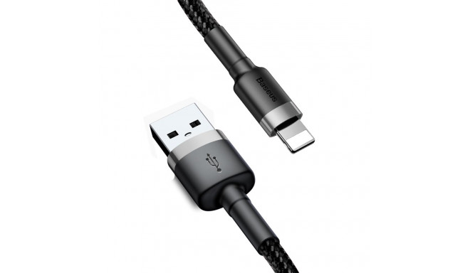 Baseus cable Cafule USB - Lightning 2,0 m 1,5A gray-black