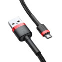 Baseus cable Cafule USB - microUSB 1,0 m 2,4A red-black