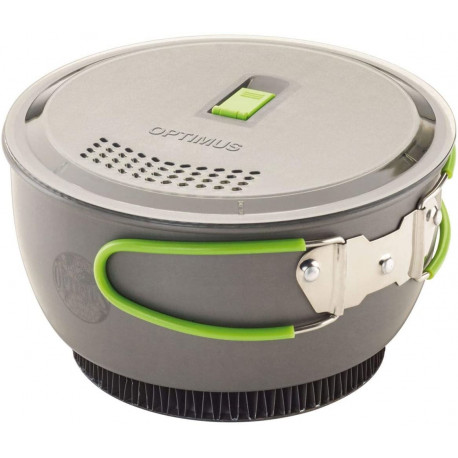Optimus Terra Xpress HE saucepan (grey / green, 2 pieces)