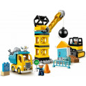 LEGO DUPLO construction site with wrecking ball - 10932