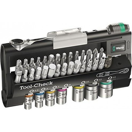 Wera Tool-Check Automotive 1 - Bits assortment with ratchet + nuts