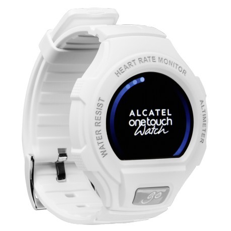 Alcatel One Touch Go Watch SM03 white grey Smartwatches Photopoint.lv