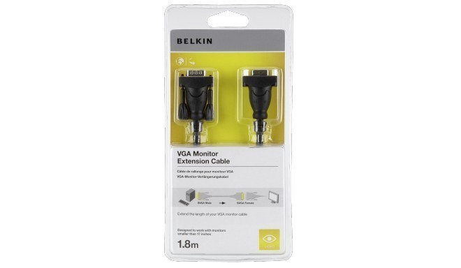 Belkin VGA Cable 1,8 m extension black