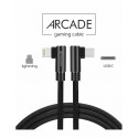 Swissten L Type Textile Universal Quick Charge 3.1 USB-C to Lightning Data and Charging Cable 1.2m B