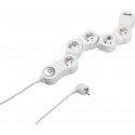 Vivanco extension cord 5 sockets 2x USB (62330)