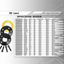 Набор разделителей OMP 4x100 56,6 M12 x 1,5 15 mm