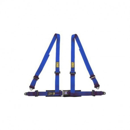 Harness with 4 fastening points OMP Road 4 Blue