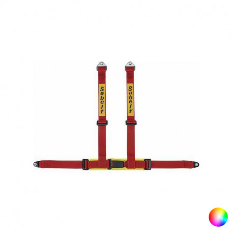 Harness with 4 fastening points Sabelt Clubman With Pad (Red)