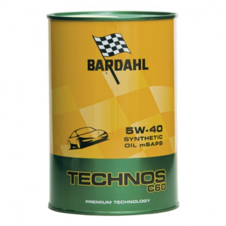 Automašīnu motoreļļa Bardahl TECHNOS C60 Exceed SAE 5W 40 (1L)