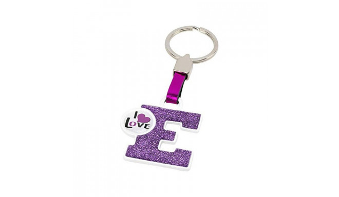 Keychain Letter E - Pink