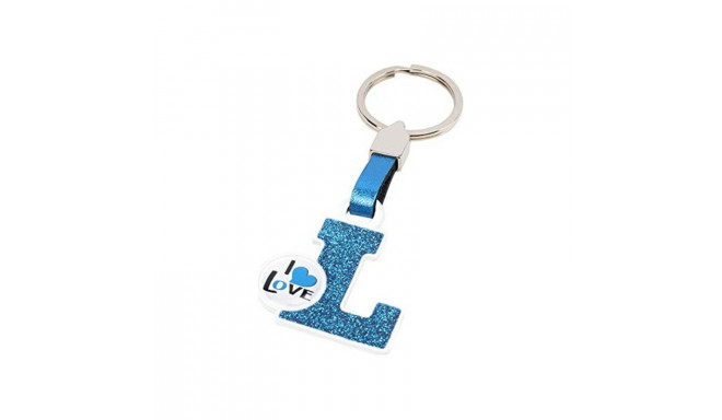 Keychain Letter L - Blue