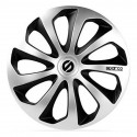 Hubcap Sparco Sicilia CS5 Black Silver 14" (4 uds)