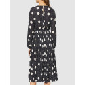 Dress New Look SP Finn Spot LS Pleated Midi (Size 36) (Refurbished A+)