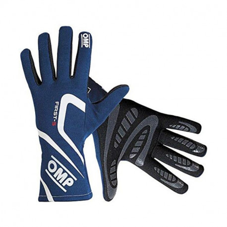 Men's Driving Gloves OMP First-S Sinine