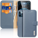 Dux Ducis Hivo Genuine Leather Bookcase type case for iPhone 12 Pro Max blue