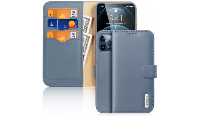 Dux Ducis kaitseümbris Hivo Genuine Leather iPhone 12 Pro Max, sinine