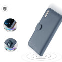 Dux Ducis Hivo Genuine Leather Bookcase type case for iPhone 12 Pro Max blue