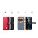 Dux Ducis Hivo Genuine Leather Bookcase type case for iPhone 12 Pro Max blue