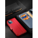 Dux Ducis Hivo Genuine Leather Bookcase type case for iPhone 12 Pro Max blue
